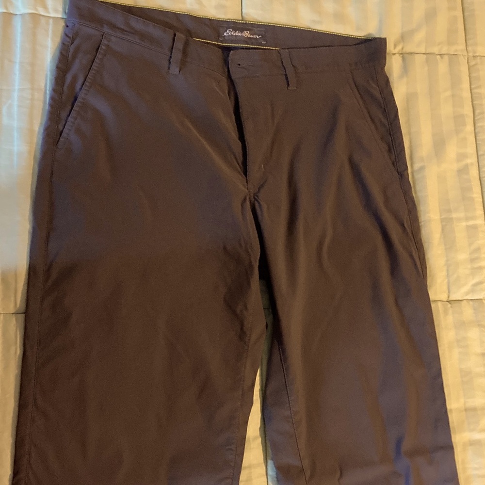 Eddie Bauer Men's Dark Grey travel  Chinos